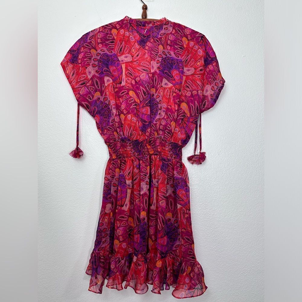 Misa Los Angeles Dominique Mini Dress in Abstract Butterfly Size S NWT - Picture 7 of 7